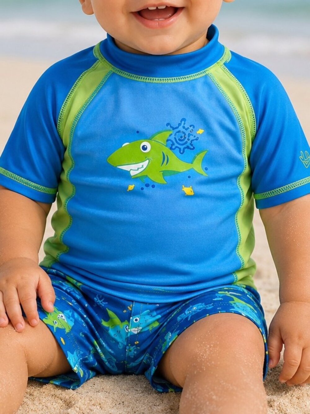 Swim Shirt UV SKINZ UPF50+ Short Sleeve Toddler 12/18 Months